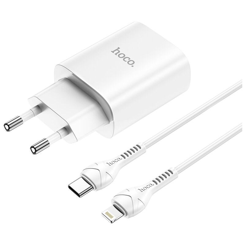 Rychlá nabíječka do sítě pro iPhone a iPad - Hoco, N14 Smart PD20W + Lightning kabel