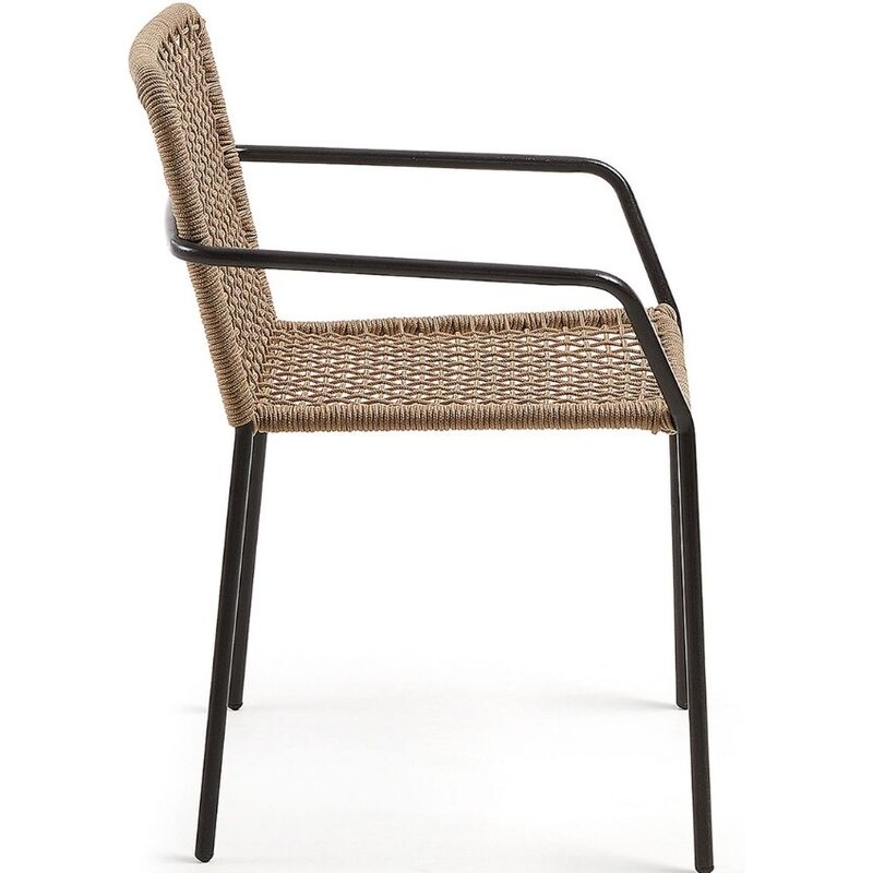 Béžová pletená jídelní židle Kave Home Ellen