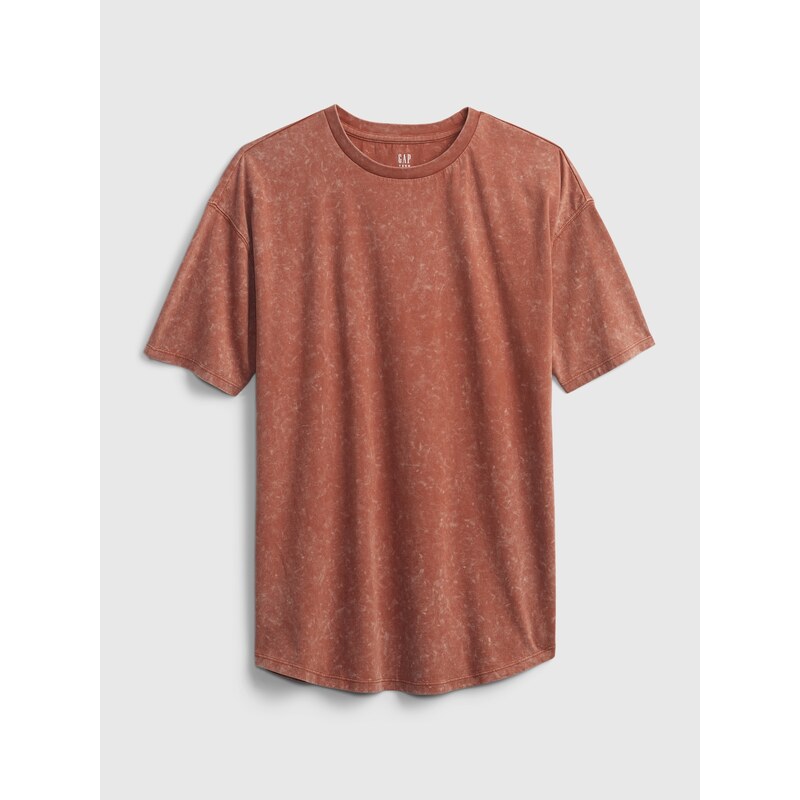 GAP Dětské tričko teen curved hem t-shirt - Kluci