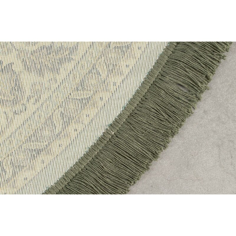 Zelený kulatý koberec DUTCHBONE Bodega 175 cm