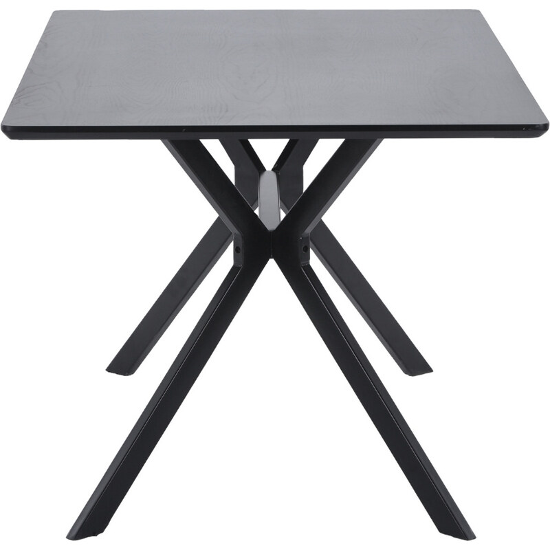 Hoorns Černý dřevěný jídelní stůl Arisa 160 x 90 cm