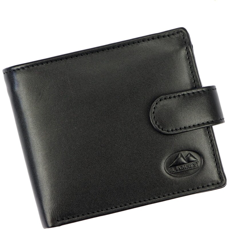Pánská kožená peněženka EL FORREST 877-67 RFID černá