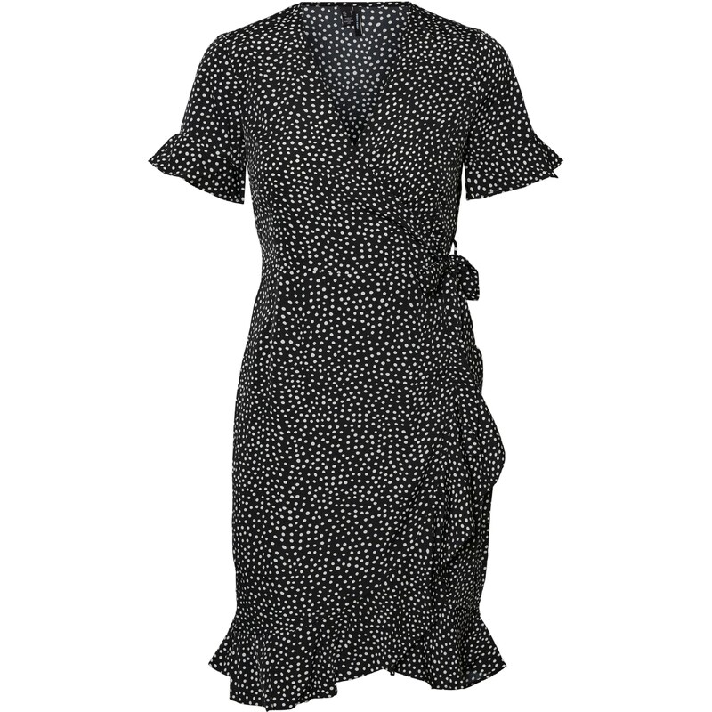 VERO MODA Šaty Henna černá / bílá