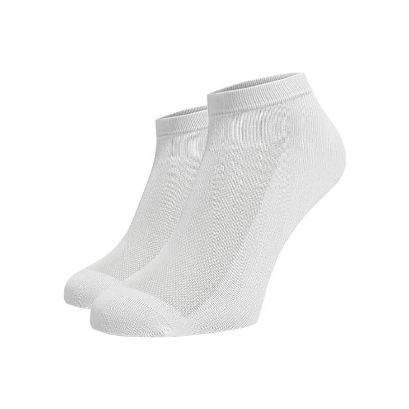 Benami Sportovní ponožky s žebrováním bílé