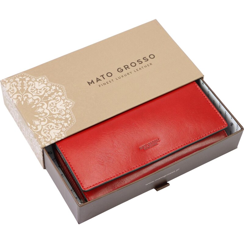 Dámská kožená peněženka Mato Grosso 0743/17-40 RFID červená