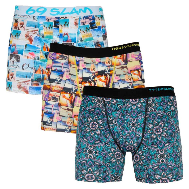 FPrice Pánské boxerky fit mix 3PACK PACMRT-PO - 69SLAM
