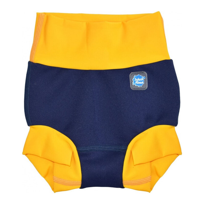 Kojenecké plavky Splash About New Happy Nappy Navy/Yellow