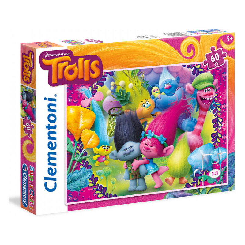 CLEMENTONI PUZZLE TROLLS 60 DÍLKŮ