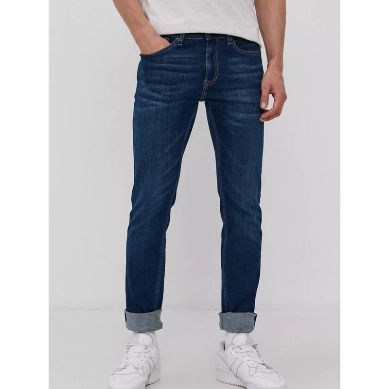 Tommy Jeans pánské tmavě modré džíny SCANTON