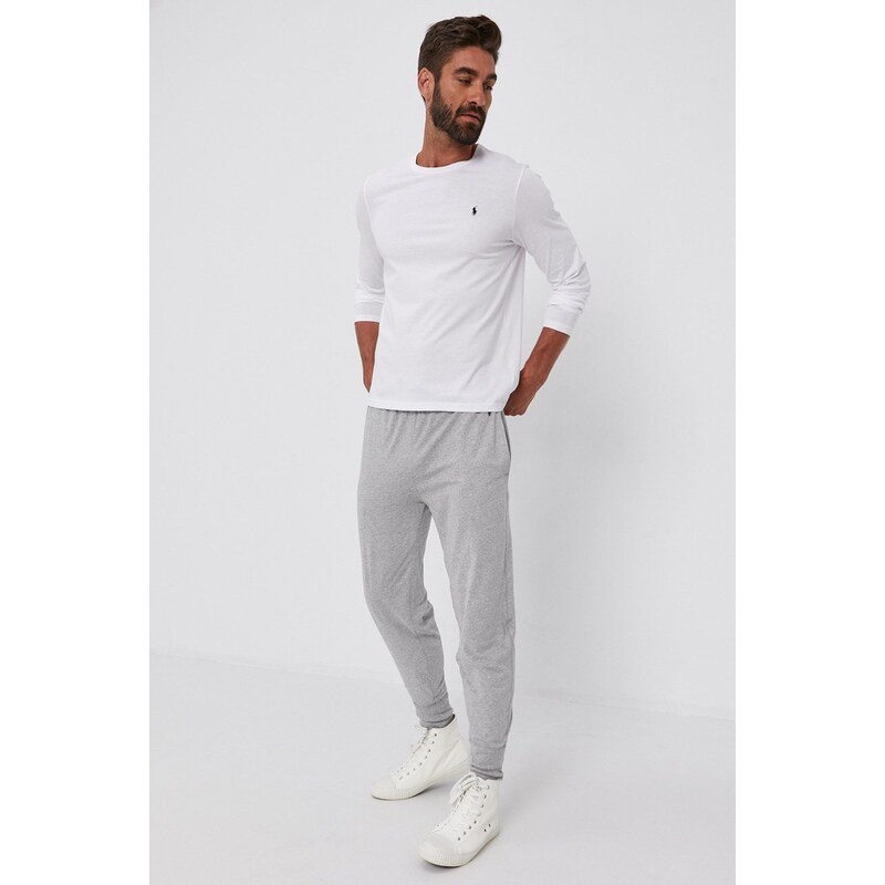Kalhoty Polo Ralph Lauren pánské, šedá barva, hladké
