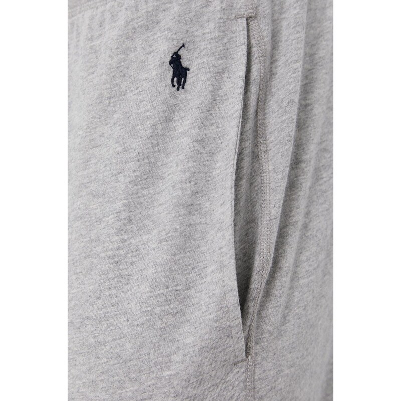 Kalhoty Polo Ralph Lauren pánské, šedá barva, hladké