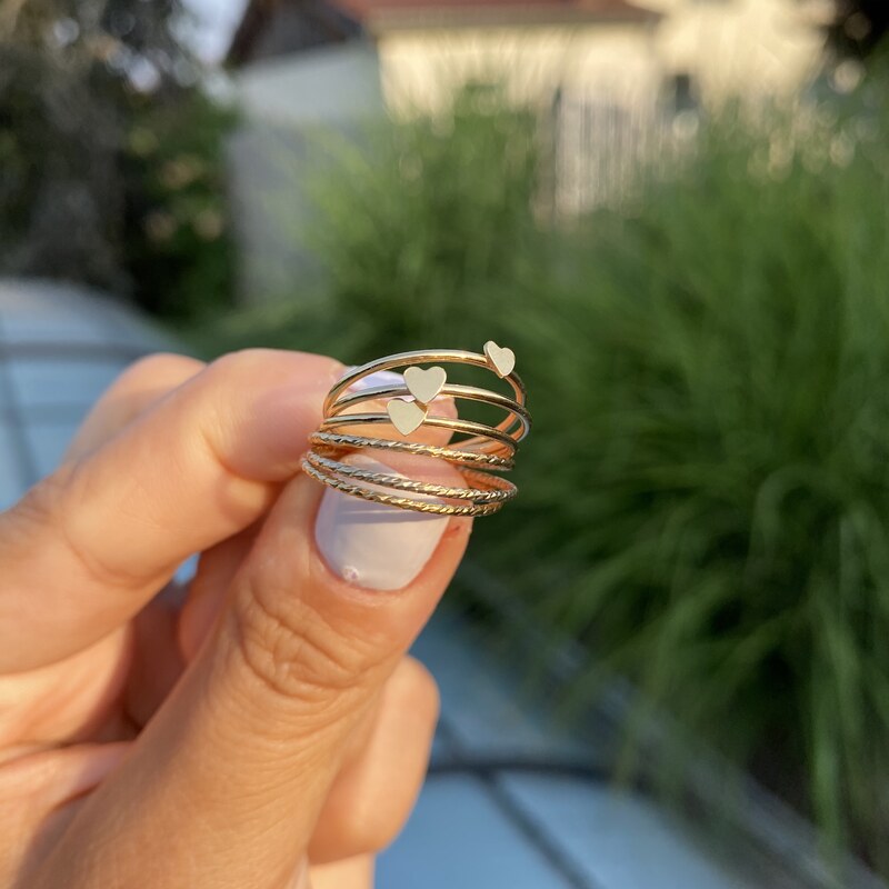 SYLVIENE Gold filled prsten kroužek