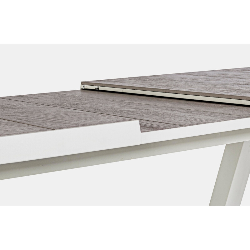 Hnědý keramický zahradní rozkládací jídelní stůl Bizzotto Kriton 205/265 x 103 cm