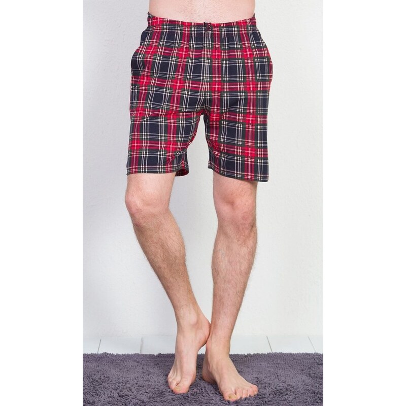 Gazzaz Pánské pyžamové šortky Karel - červená