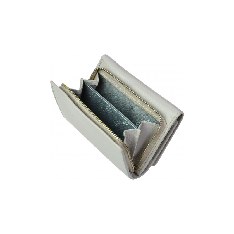 Dámská peněženka kožená SEGALI 7106 B šedá