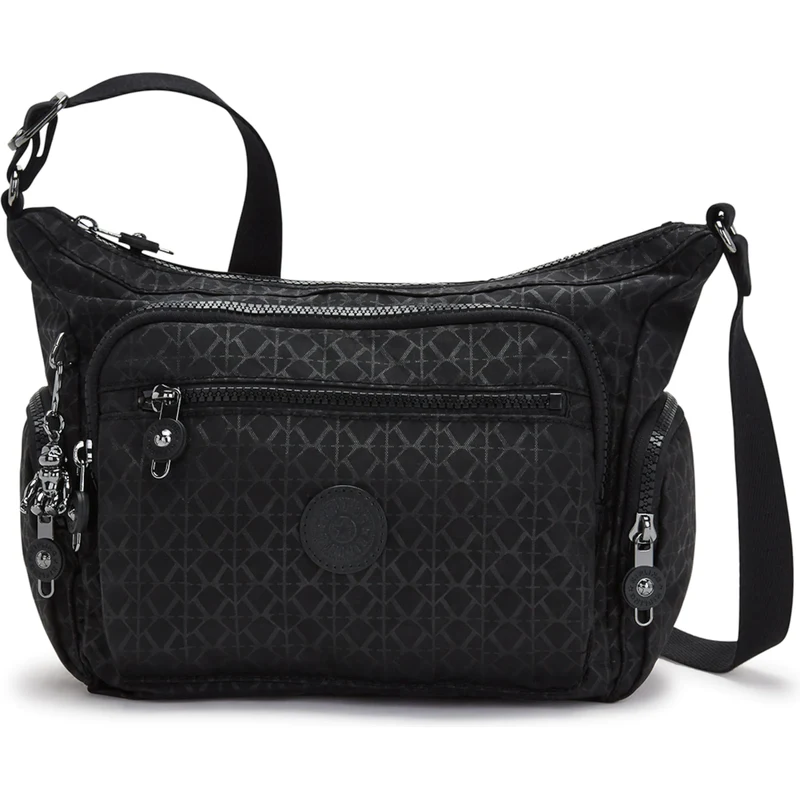 KIPLING Taška přes rameno Gabbie černá / bílá 114471296