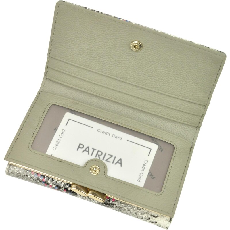 PATRIZIA Dámská kožená peněženka Parizia SNR-108 šedá