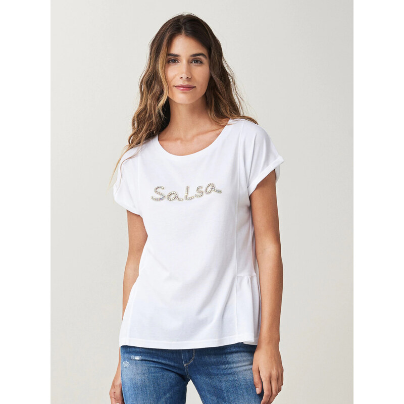 Salsa Jeans Salsa dámské bílé tričko 109097564