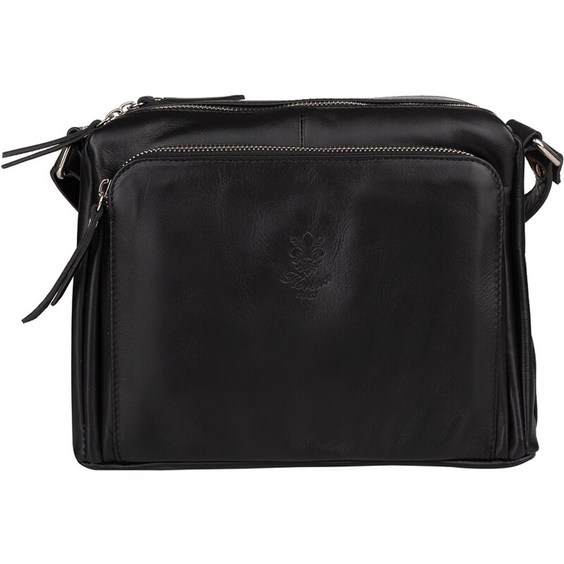 Kožená crossbody kabelka Florence VP3X1G černá 62236005