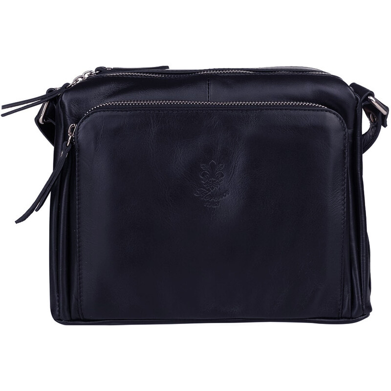 Kožená crossbody kabelka Florence VP3X1G modrá 62236007