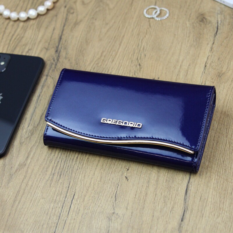 Dámská kožená peněženka Gregorio ZLF-114 modrá