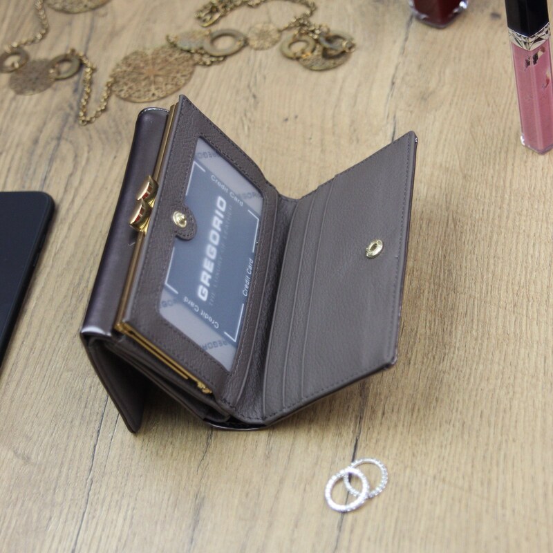Dámská kožená peněženka Gregorio SH-108 šedá