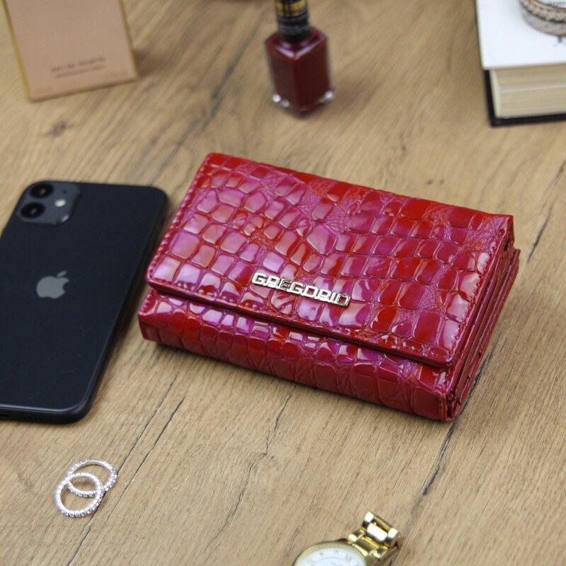 Dámská kožená peněženka Gregorio FS-108 červená