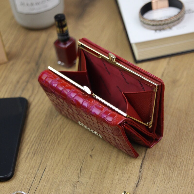 Dámská kožená peněženka Gregorio FS-108 červená