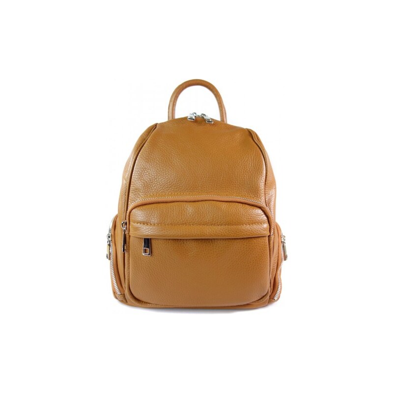 Dámský kožený batoh Vera Pelle VP344C camel 106787838