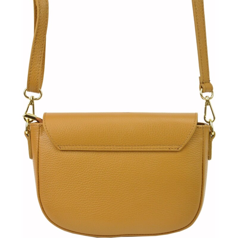 Kožená crossbody kabelka Luka 19-59 camel
