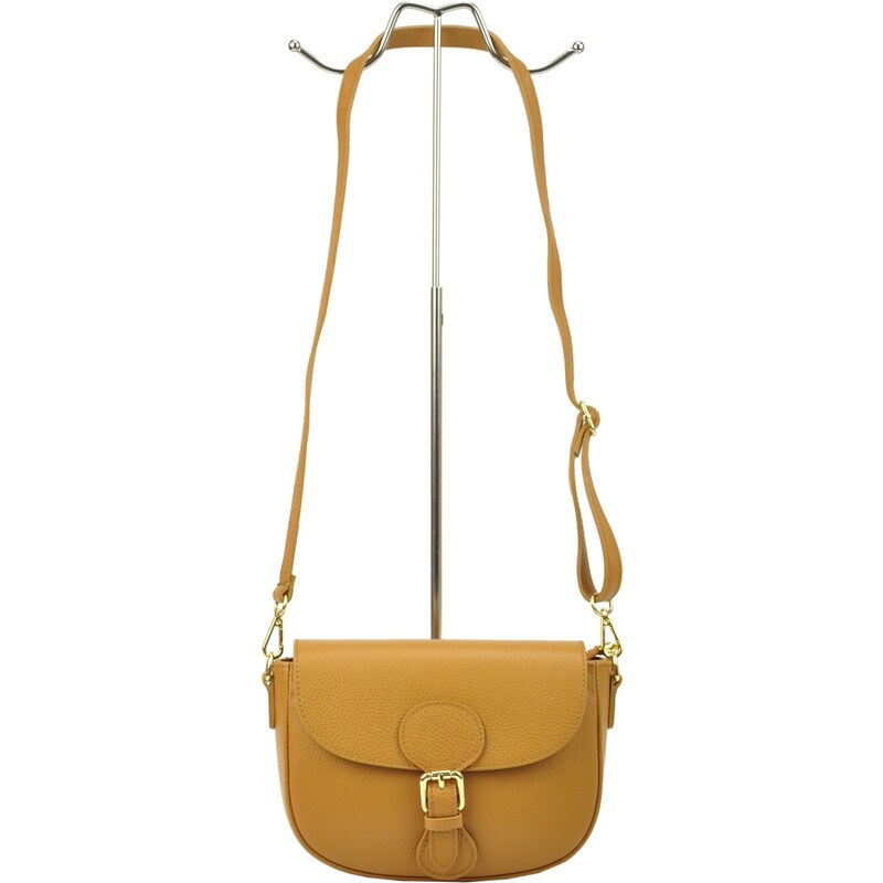 Kožená crossbody kabelka Luka 19-59 camel