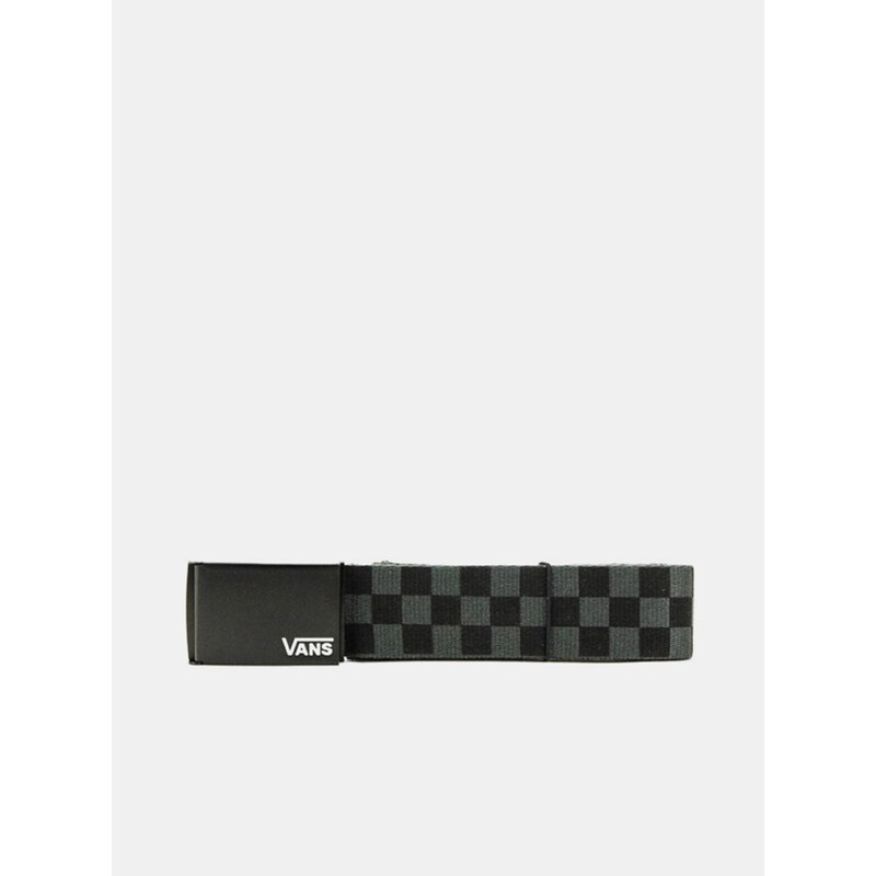 Černo-šedý pánský vzorovaný pásek VANS Deppster II - Pánské