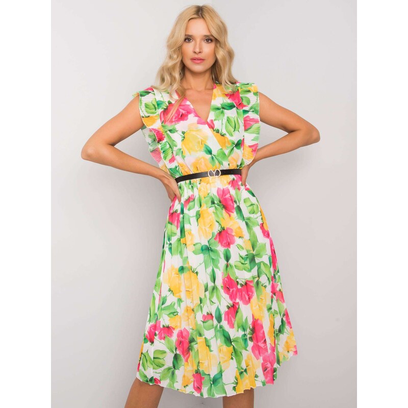 Italy Moda Dress-DHJ-SK-13198-1.75-white-pink