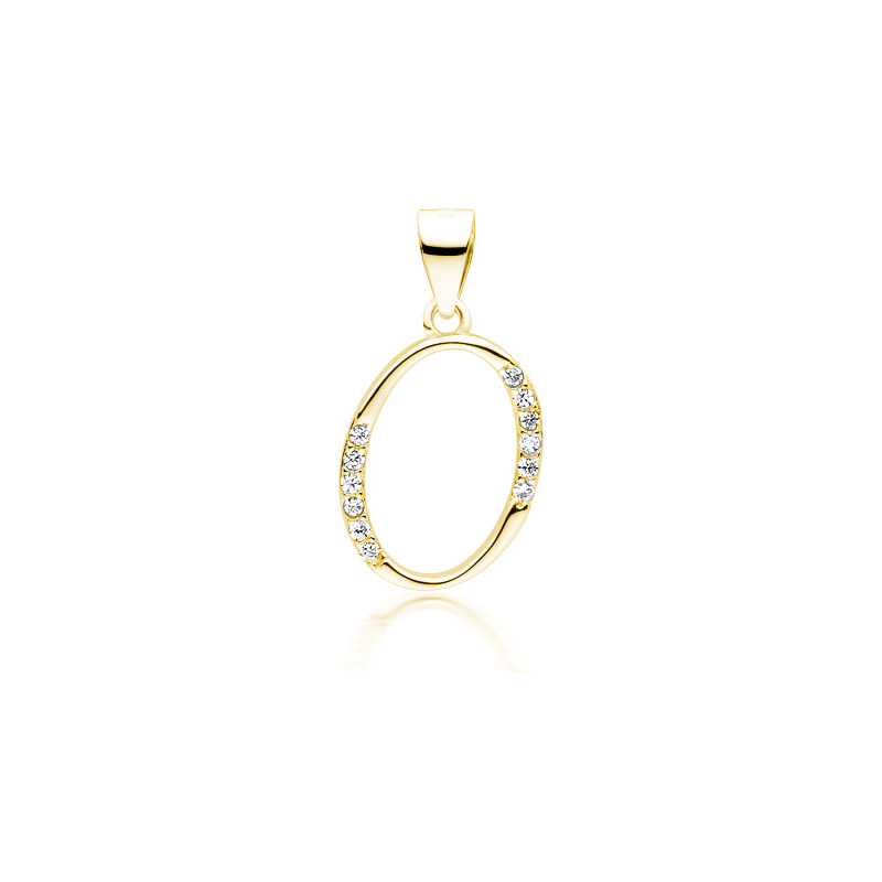 Olivie PÍSMENO O stříbrný přívěsek GOLD 5319 62256225