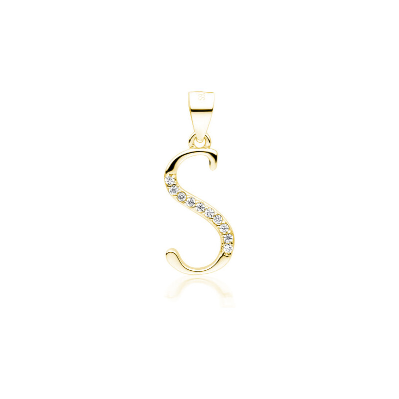 Olivie PÍSMENO S stříbrný přívěsek GOLD 5322 62258031
