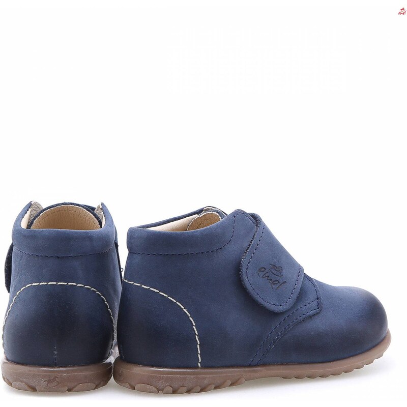 Dětské celoroční kožené boty EMEL 1077D-4 Modrá