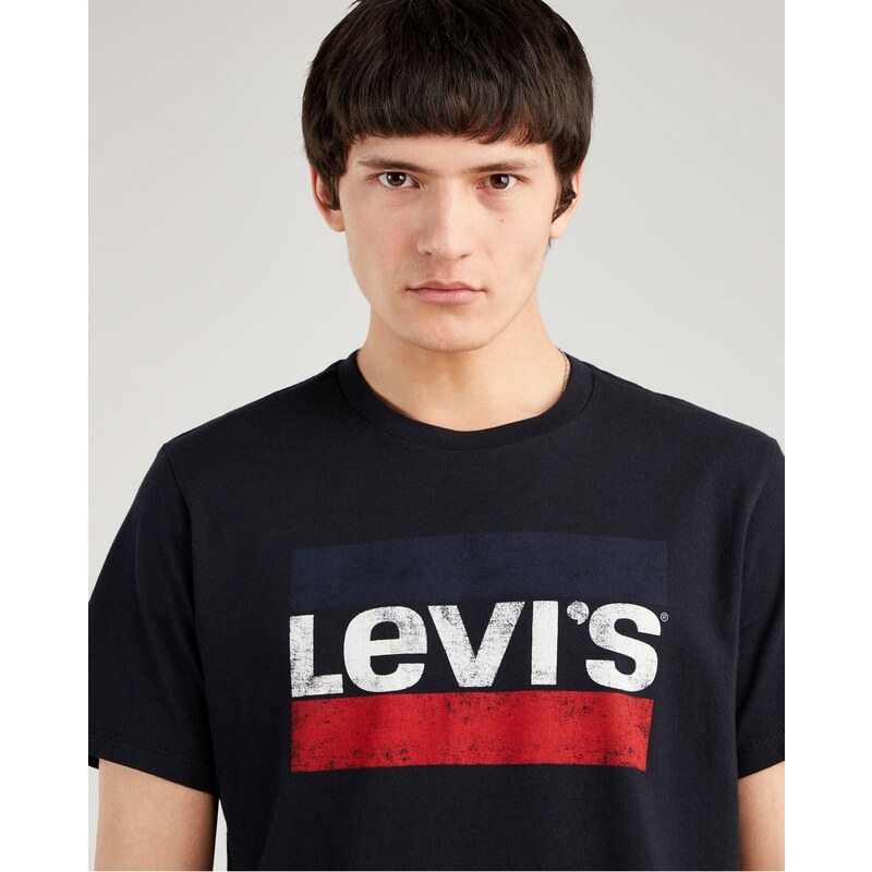 Levi's Černé pánské tričko Levi's - Pánské