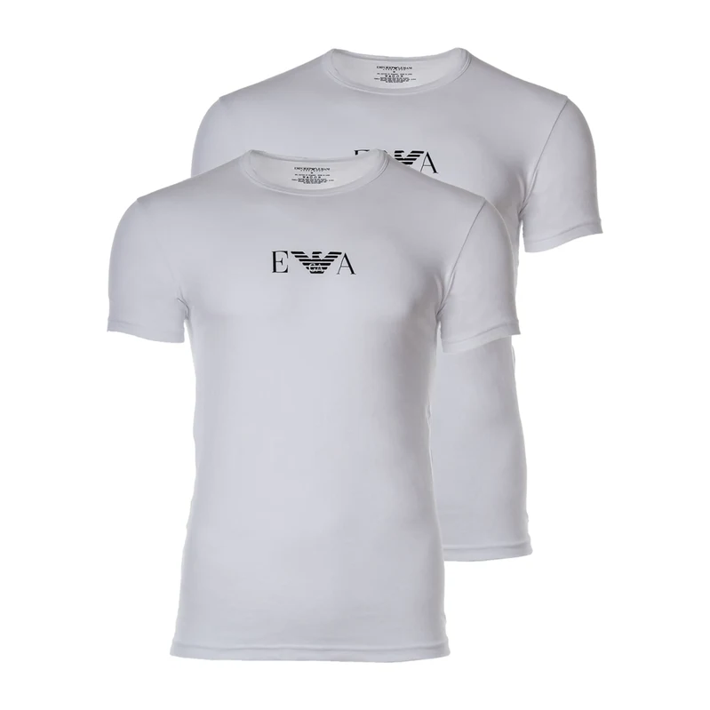 Emporio Armani Tričko černá / bílá