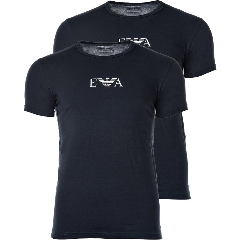 Emporio Armani Tričko marine modrá / bílá
