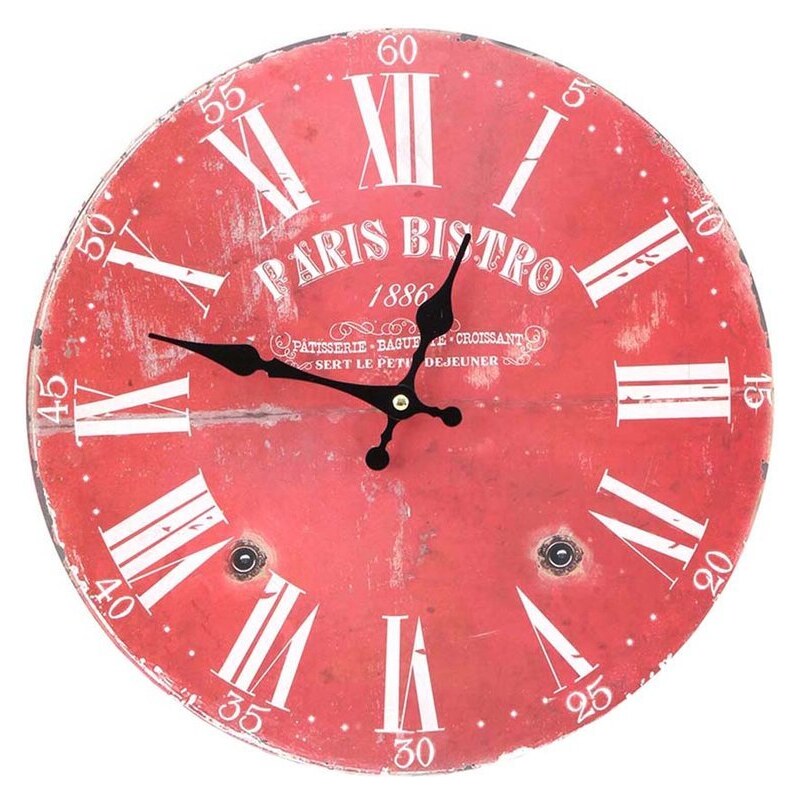 Nástěnné vintage hodiny Dakls Paris Bistro