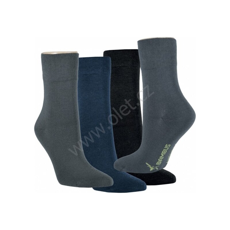 Dámské i pánské oblíbené klasické bambusové ponožky RS Mix barev 35-38