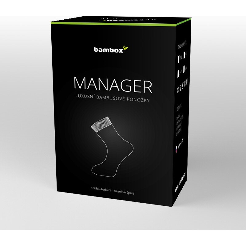 MANAGER luxusní bambusové ponožky Bambox