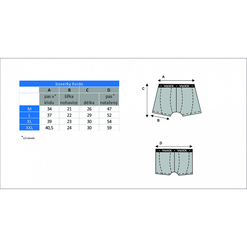 KVIDO pánské bavlněné elastické boxerky Voxx