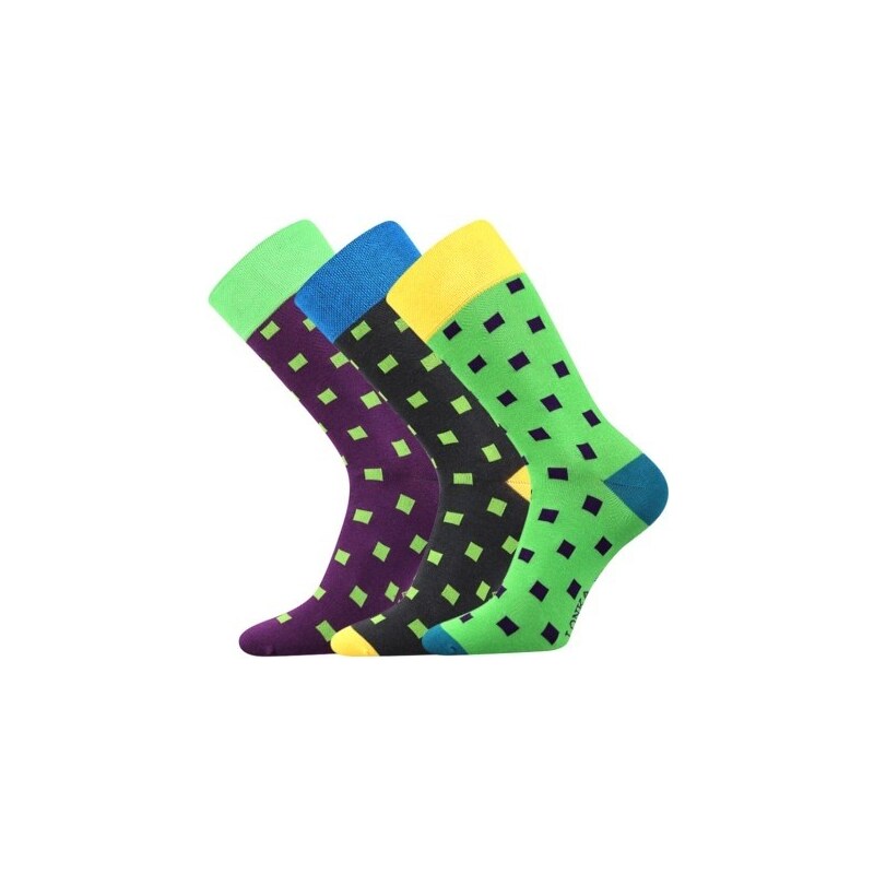 WEAREL 002 pánské ponožky barevné Lonka - ČTVEREČKY