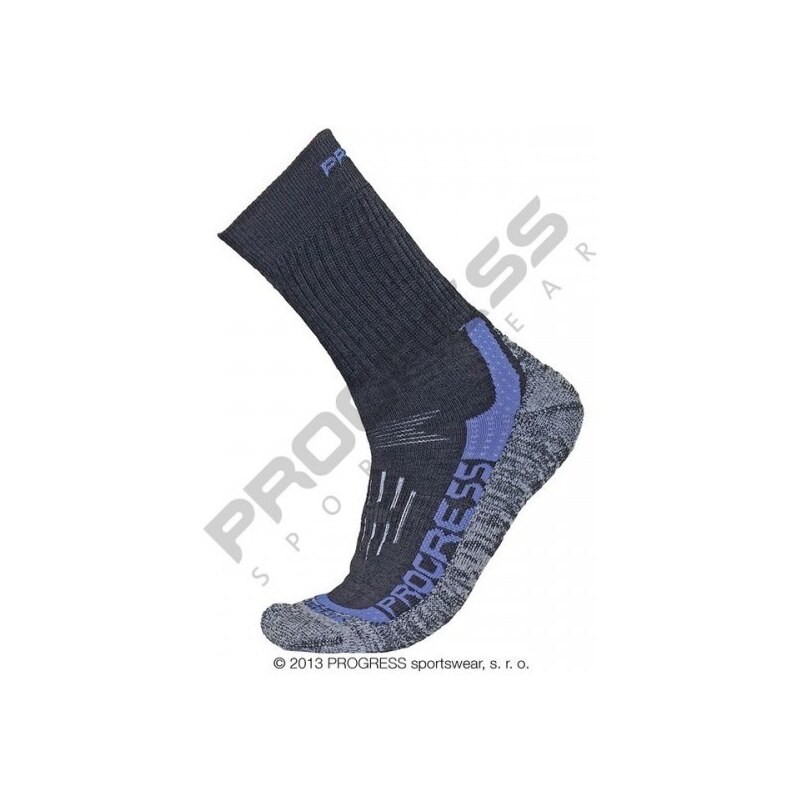 Progress X-TREME merino funkční ponožky Černá / Modrá 39-42