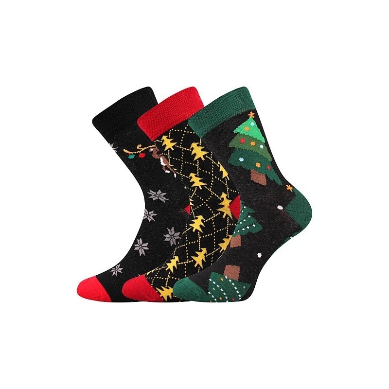 VÁNOCE - vánoční veselé ponožky Boma - SOB