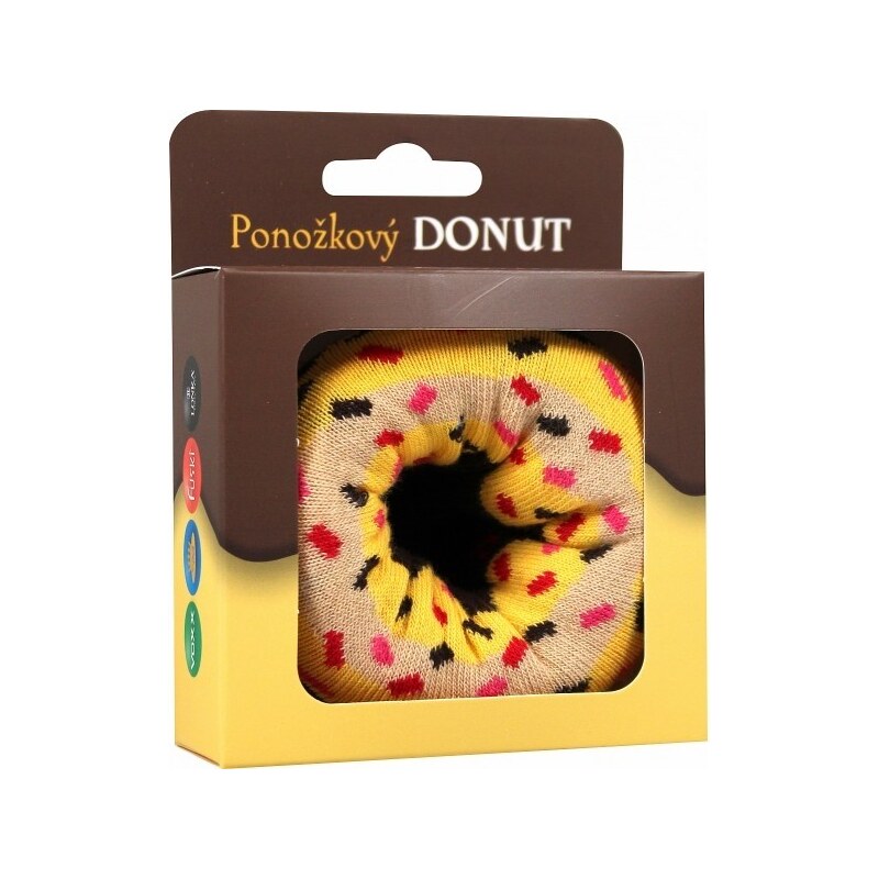 Lonka DONUT veselé dárkové ponožky Boma