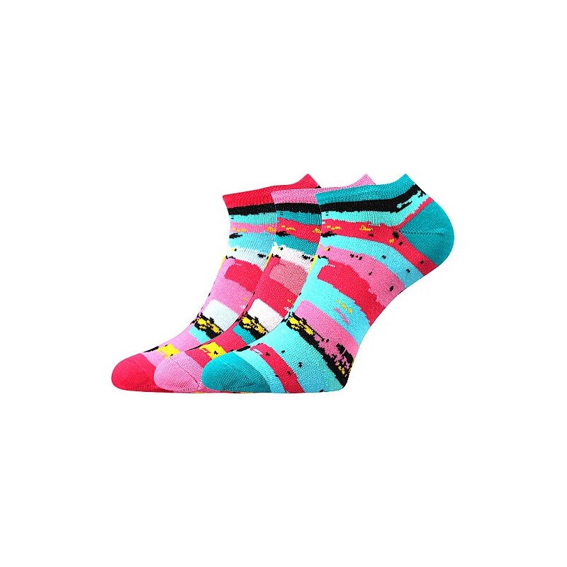 PIKI nízké barevné ponožky Boma - MIX 66