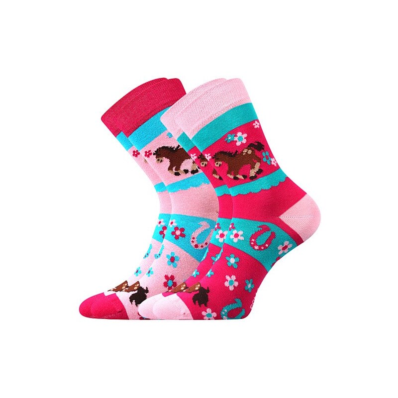 HORSIK dívčí bavlněné ponožky Boma