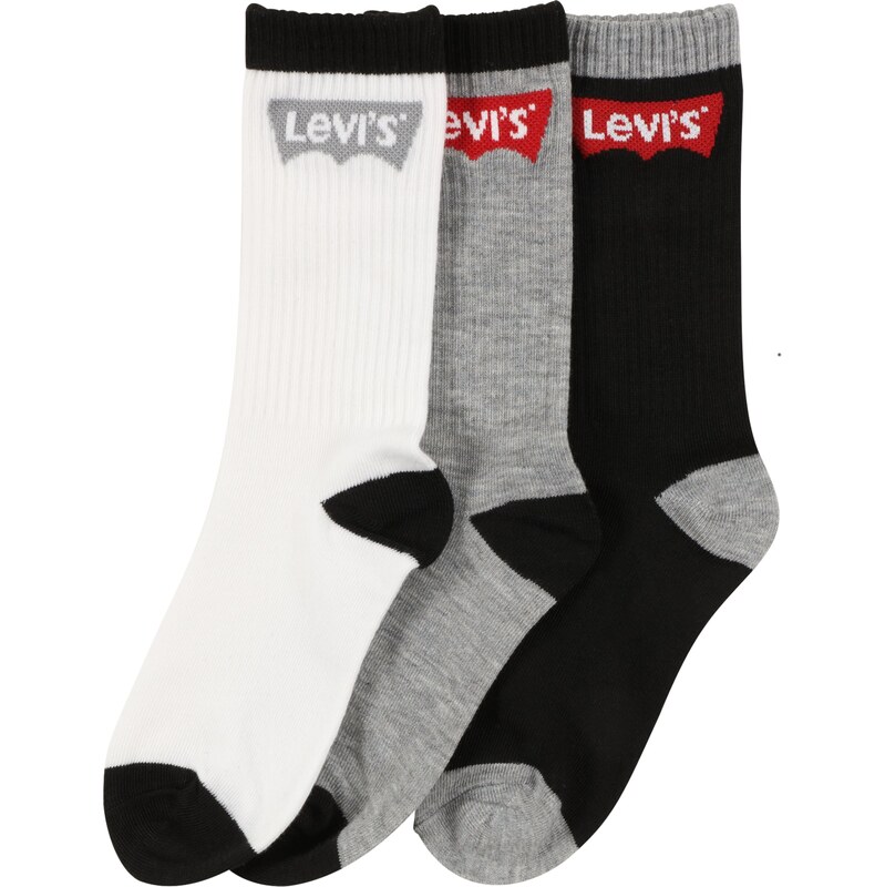 Levis Kids Ponožky šedá / červená / černá / bílá